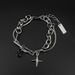 Starlight Black Bracelet For Men Titanium Steel Non-Fading 2023 New Korean And Japanese Style Simple Jewelry_ipsvogv.com