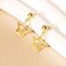 Earrings Sterling Silver Smart Star Earrings Niche Normcore Versatile Retro Elegant Jewelry K-Style for Women with High-End Feel_ipsvogv.com
