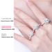 Mosang Stone Diamond 1 Carat Pure Silver Luxury Round Package Wedding Proposal Gift Ring for Girlfriend_ipsvogv.com