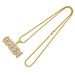 New Hip Hop Set with Diamond Pendant Letter Necklace, Trendy Men's Street Cool Personality Exaggerated Jewelry_ipsvogv.com