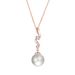 Pearl necklace pendant earrings two piece jewelry set female S925 sterling silver accessories fashion jewelry_ipsvogv.com