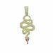 Renqing New Hot Selling 2025 Zodiac Alloy Pendant Full Diamond Spirit Snake Coiled Hip Hop Fashion Men's Necklace_ipsvogv.com