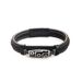 Handmade Ethnic Style Fashion Men's Handwoven Dzi Bead Tibetan Blue Leather Bracelet_ipsvogv.com