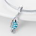 Women's Jewelry Ocean Blue Wind Dolphin Seahorse Pendant Beads White Copper Plated 925 Silver DIY Jewelry Accessories_ipsvogv.com