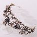Bridal Hair Accessory WeddingFloral Set With Black Diamond Pearl Baroque Bridal Crown Wedding Birthday Headwear Headband Accessories_ipsvogv.com