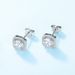 Shining Moissanite Earrings S925 Silver Full Of Colored Gemstone Earrings Atmosphere Fashionable And Versatile_ipsvogv.com