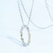new Rainbow Zircon Ring Necklace Two Wear S925 Silver Inlaid Colored Gemstone Index Finger Ring Fashion_ipsvogv.com