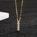 Women's Jewelry Minimalist Style S925 Sterling Silver Round Vertical Horizontal Bar Design Zircon Pendant Versatile Necklace High End_ipsvogv.com