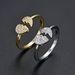 Unisex Version Of Foreign Trade Ins Style Diamond Zircon Heartbroken Ring Opening Adjustable Female Index Finger Ring Simple Niche_ipsvogv.com