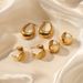 Women’s Jewelry Set Fashion Light Luxury Geometric Stainless Steel Earrings Personality Simple And High End 14K Gold Plated Titanium Steel Earrings_ipsvogv.com