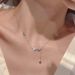 Collected By 3305 People Silver Meteor Coming Tassel Necklace For Women, Light ! Luxury, Versatile, Niche Design,_ipsvogv.com