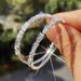Cao Shi's new exaggerated accessories are fashionable, simple and gold women's Zircon Earrings and large earrings_ipsvogv.com