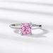 Willson Jewelry New S925 Sterling Silver Ice Flower Cut High Carbon Diamond Ring Female Pink Diamond Ring Fashion Personality High End_ipsvogv.com