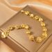 Ladies' Elegant Gold-plated Copper Bracelet, Artificial Zircon Heart-shaped Pendant - Party And Vacation Accessories_ipsvogv.com
