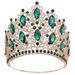 Bridal Hair Accessory WeddingWedding Crystal Grand Tiara Luxury Forest Leaf Set Rhinestone Bridal Tiara_ipsvogv.com