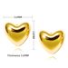 Women's Jewelry Set Fashion Titanium Steel Heart Shaped Mirrored Earrings With Personalized Design And Special Pattern_ipsvogv.com