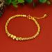 Brass Gold-plated Jewelry, Frosted Round, Fashionable, Lucky Bead Ladies' Bracelet, Sand Gold Jewelry_ipsvogv.com