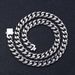 Men's Jewelry Six Sided Polished Cuban Chain Necklace Jewelry Stainless Steel Double Sided Snap Simple Plain Chain High End_ipsvogv.com
