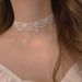 French Girl Black And White Lace Pearl Necklace Elegant Sweet Korean Style Atmosphere Collarbone Chain Choker_ipsvogv.com