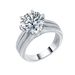 10 Carat Moissanite Female Ring High End Precision Version Silver Moissanite Crescent Eye Ring_ipsvogv.com
