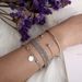 Simple Silver Smooth Tassel Bracelet With Personalized Multi Layer Chain Round Piece Set Of 4 Bracelets_ipsvogv.com