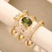 Cao Shi's Light Luxury Floral Horse Eye Inlaid Engagement Ring, Hot Selling Three Piece Finger Ring Set_ipsvogv.com