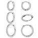 Stainless Steel Hoop Zircon Earrings Titanium Steel Inlaid Zircon Ear Buckles Versatile Round Coil Micro Inlaid Zircon Earrings_ipsvogv.com