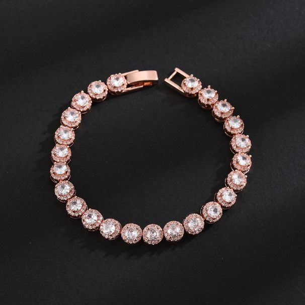Gold-Plated Emerald Tennis For Men Hip-Hop Style Unisex Personality High-End Full Diamond Zircon Bracelet_ipsvogv.com