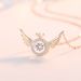 Angel smart necklace clavicle chain wings female niche design simple flying wing inlay gold-plated jewelry wholesale_ipsvogv.com