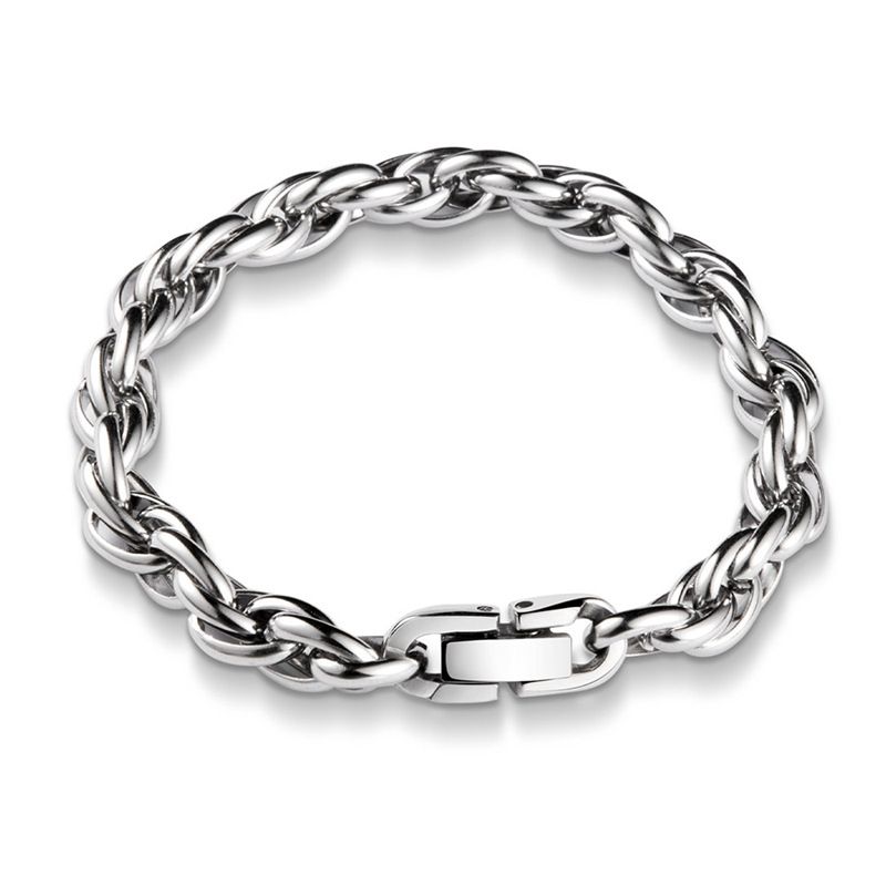 Men's Jewelry Fashion Couple Bracelet Simple Personality Trendy Cool Original All Match Hip Hop Cuban Braided Twist Bracelet_ipsvogv.com