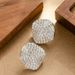 Fashionable Small Fragrance Style Full Of Diamonds, Irregular Geometric Earrings, Women's Trendy Temperament, Versatile_ipsvogv.com