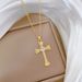 【 】 Cross Light Luxury Charm Gorgeous Full Diamond Necklace Women's Versatile Clavicle Titanium Steel Chain_ipsvogv.com
