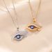 Devil's Necklace, Female Full Diamond Eye Pendant, Titanium Steel Lock Chain, Non Fading, Personalized Trendy Neck Chain_ipsvogv.com