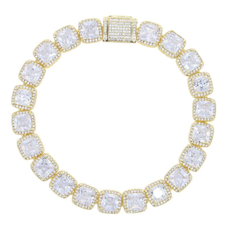 Women's Jewelry Hip Hop New 10mm Square Zircon Anklet Niche Design High End Anklet_ipsvogv.com