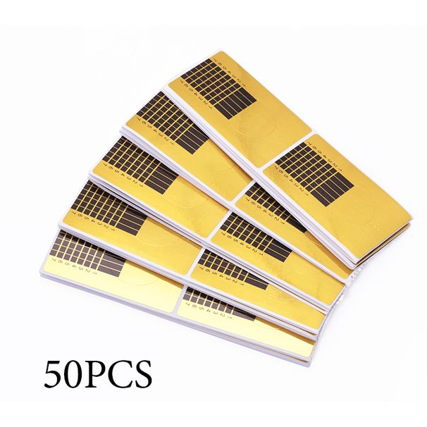 Acrylic Nail Form Tips Nail Art Extension Paper Holder Tools Nail Sticker Polish Gel Nail Art Foils Guide for Manicure Tools_ipsvogv.com