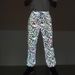 Men's Clothing Autumn cartoon mushroom print color reflective pants for men and women large size hip hop skinny pants_ipsvogv.com