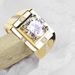 Classic High Carbon Zircon Men's Domineering Business Style, With An Open Index Finger Ring And A Live Broadcast For Men_ipsvogv.com