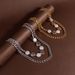 Jewelry Fashion Trend Alloy Thick Chain Double Layer Round Cake Necklace Personality Clavicle Chain_ipsvogv.com