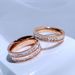 Single And Double Row Rings For Women, Titanium Steel Diamond Fashionable Ring, Niche, Non Fading Full Sky Star Jewelry_ipsvogv.com