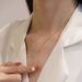 Fangxing Pearl Tassel Necklace For S Pure Silver Niche Design High-end Versatile Temperament Women's Collarbone Chain_ipsvogv.com