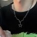 Black Star Tassel Necklace Autumn And Winter New Neutral Sweet Cool Pendant Sweater Chain Hip-hop High-end Versatile_ipsvogv.com
