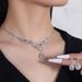 Bridal Wedding Jewelry Three Piece Set, Radiant Water Diamond Zircon Angel Tear Drop Necklace, Earrings, Bracelets_ipsvogv.com