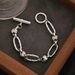 Hot Selling Fashion Versatile Stainless Plain OT Chain INS Men's Titanium Steel Cuban Bracelet_ipsvogv.com