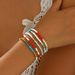 Minimalist style women's bead with personalized colorful rice beads, niche design, five piece bracelet set_ipsvogv.com