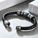 Stainless Men's Masonic Magnet Titanium Steel Bracelet_ipsvogv.com