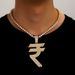 New Product Special Symbol, Full Diamond Alloy Trendy Men's Accessory Necklace, Hip-hop Necklace_ipsvogv.com
