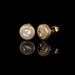 Women's Jewelry Round Full Zircon Hip Hop Earrings High End Niche Jewelry 925 Silver Needle Men's Earrings_ipsvogv.com