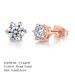 Unisex geometric zircon earrings, fashionable and versatile single diamond earrings, unisex popular earrings_ipsvogv.com