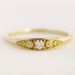 new Minimalist And Fashionable Women's Small Tail Italian Brushed Floral Gold Ring, Fresh Accessory_ipsvogv.com