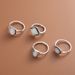 Exaggerated Combination With Silver Plated Treasure 4-piece Ring Set_ipsvogv.com